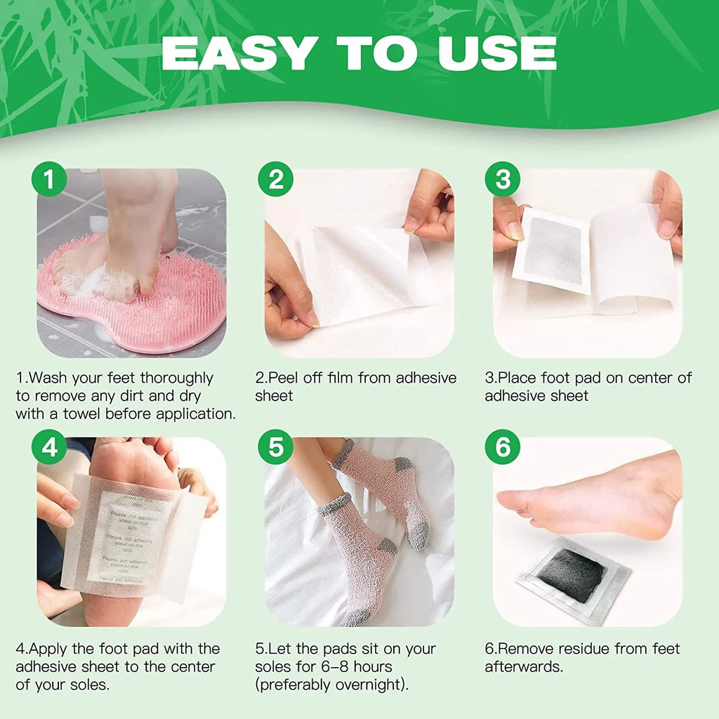 Kinoki Detox Foot Patches - Nightly Cleansing Routine - ( 10PCS/BOX ) - BUY 1 BOX GET 1 FREE