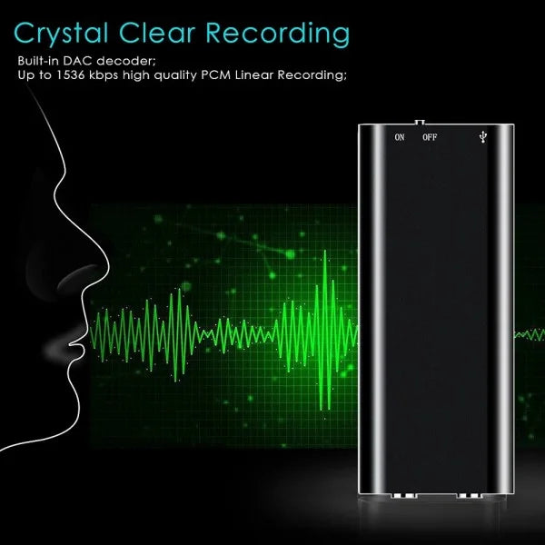 Discréo™ – Mini Discreet Voice Recorder